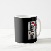 Funny Christmas Llama Santa Photo Booth Kaffeetasse (VorderseiteRechts)