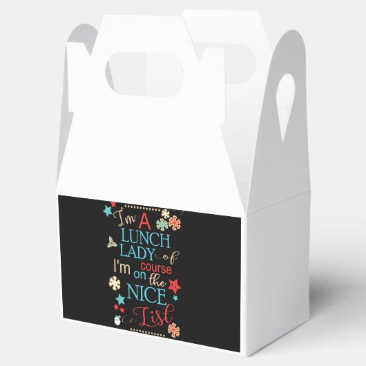 Funny Christmas Lunch Lady Geschenk ich bin eine L Geschenkschachtel (Geöffnet)