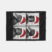 Funny Christmas Mallard Duck Santa Photo Booth  Fleecedecke (Vorderseite (Horizontal))