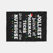 Funny Christmas Matching Group Work Pharmacy Techn Fleecedecke (Vorderseite (Horizontal))