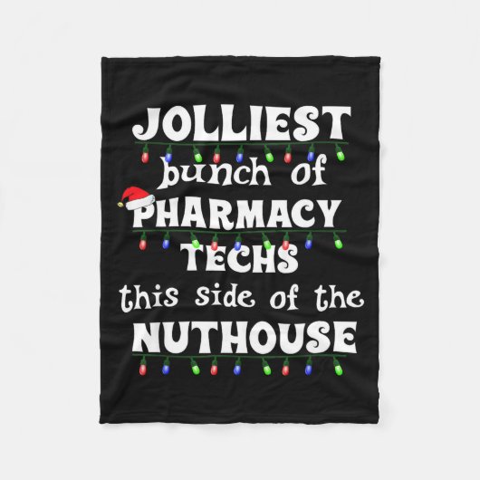 Funny Christmas Matching Group Work Pharmacy Techn Fleecedecke (Vorderseite)