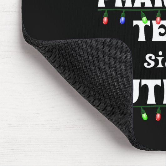 Funny Christmas Matching Group Work Pharmacy Techn Mousepad (Ecke)