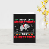 Funny Christmas Math Lehrer Hippopotenuse Math Lo Karte (Gelbe Blume)