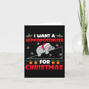 Funny Christmas Math Lehrer Hippopotenuse Math Lo Karte