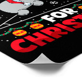 Funny Christmas Math Lehrer Hippopotenuse Math Lo Poster (Ecke)