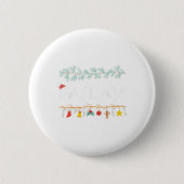 Funny Christmas Mathe Fa La 8 Geschenk für Lehrer  Button (Vorderseite)