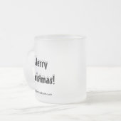 Funny Christmas Mattiert Beer Tasse (Vorderseite Links)