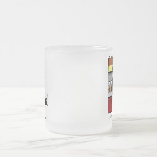 Funny Christmas Mattiert Beer Tasse (Mittel)