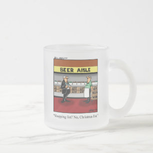 Funny Christmas Mattiert Beer Tasse