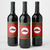 Funny Christmas Mechanic Auto Reparatur Weinetiket Weinetikett (Flaschen)