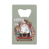 Funny Christmas Meme 2020 SANTA FRAGEND Geldbeutel Flaschenöffner (Vorderseite)