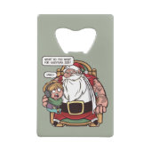 Funny Christmas Meme 2020 SANTA FRAGEND Geldbeutel Flaschenöffner (Rückseite)