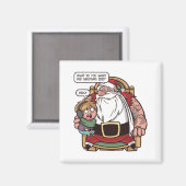 Funny Christmas Meme 2020 SANTA FRAGEND Magnet (Vorderseite/Rückseite)