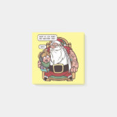 Funny Christmas Meme 2020 SANTA FRAGEND Post-it Klebezettel (Vorderseite)