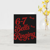 Funny Christmas Meme 6-7 67 Bells Are Ringing Humo Karte (Gelbe Blume)