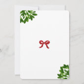 Funny Christmas Mistletoe Baby Shower Einladung (Rückseite)