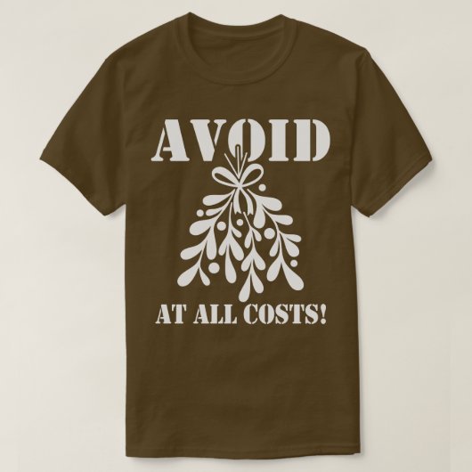 Funny Christmas Mistletoe Meme T-Shirt (Design vorne)