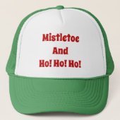 Funny Christmas Mistletoe Trucker Hat Truckerkappe (Vorderseite)
