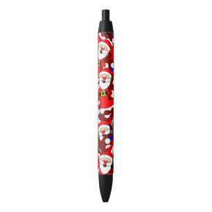 Funny Christmas Modern Whimsical Santa Collage Kugelschreiber