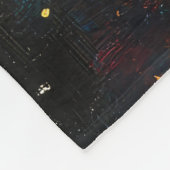 Funny Christmas Moon Galaxy Feier Fleecedecke (Ecke)