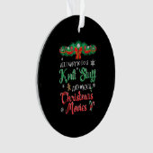 Funny Christmas Movie Ornament (Vorderseite)