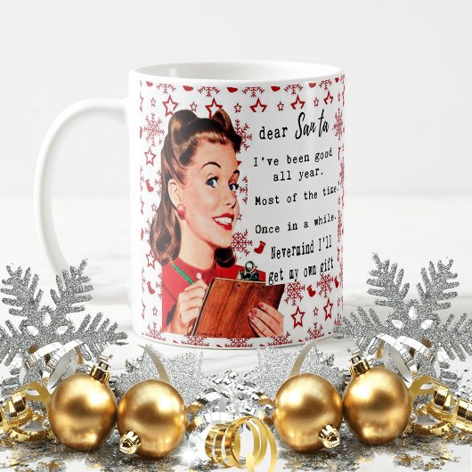 Funny Christmas Mug Best Friend "Dear Santa" Kaffeetasse