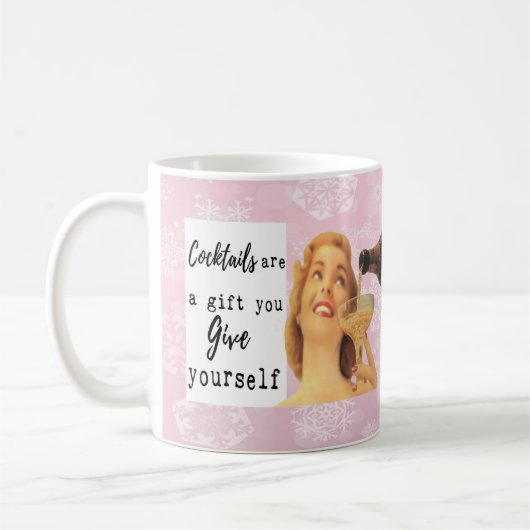 Funny Christmas Mug Best Friend "Gift Yourself" Kaffeetasse (Links)