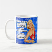 Funny Christmas Mug Best Friend "Give me Diamonds" Kaffeetasse (Links)