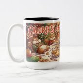 Funny Christmas Mug – “Calories Don’t Count in Dec Zweifarbige Tasse (Links)