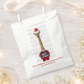 Funny Christmas Mugshot Guilty Giraffe Geschenktütchen (Ausgeschnitten)