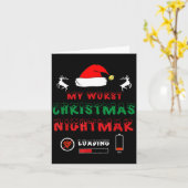 Funny Christmas My Worst For Gamers Karte (Gelbe Blume)