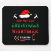 Funny Christmas My Worst For Gamers  Mousepad (Vorne)