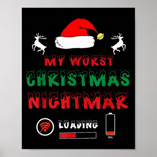 Funny Christmas My Worst For Gamers  Poster (Vorne)
