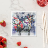 Funny Christmas Napkins Glückliche Weihnachtsfreun Serviette (Beispiel)