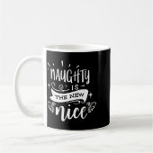 Funny Christmas Naughty Is The New Nice Monogram T Kaffeetasse (Links)
