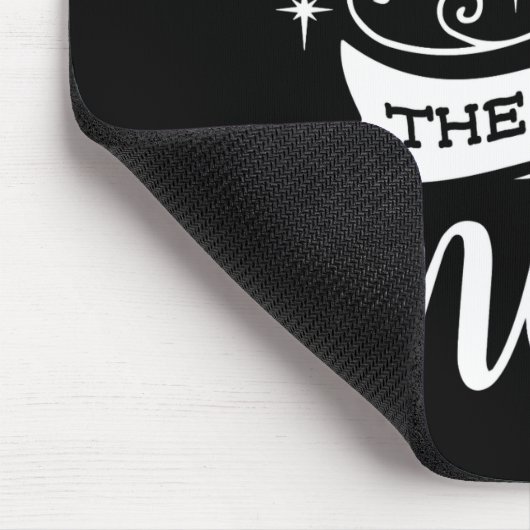 Funny Christmas Naughty Is The New Nice Monogram T Mousepad (Ecke)