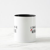 Funny Christmas Naughty List Tasse (Zentrum)