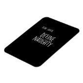 Funny Christmas Naughty Nice Santa Checklist Magnet (Linke Seite)