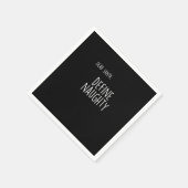 Funny Christmas Naughty Nice Santa Checklist Serviette (Ecke)