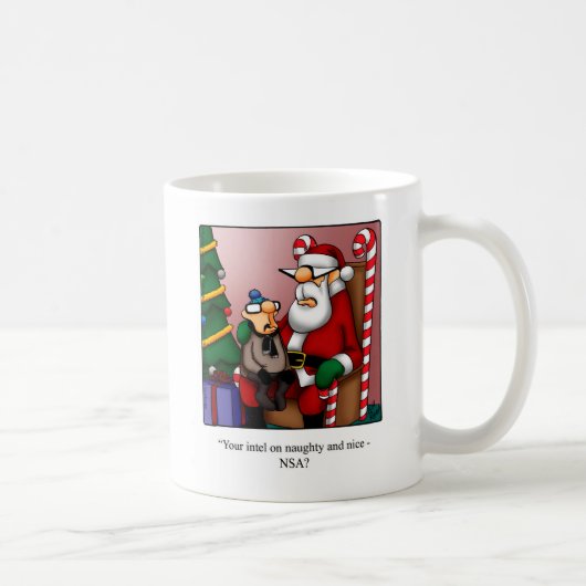 Funny Christmas Naughty oder Nice Tasse Geschenk (Rechts)