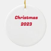 Funny Christmas Naughty oder Nizza - Beweisen Sie  Keramik Ornament (Hinten)