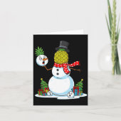 Funny Christmas Ne Snowman Xmas Mens Womens Kids Karte (Vorderseite)