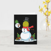 Funny Christmas Ne Snowman Xmas Mens Womens Kids  Karte (Gelbe Blume)