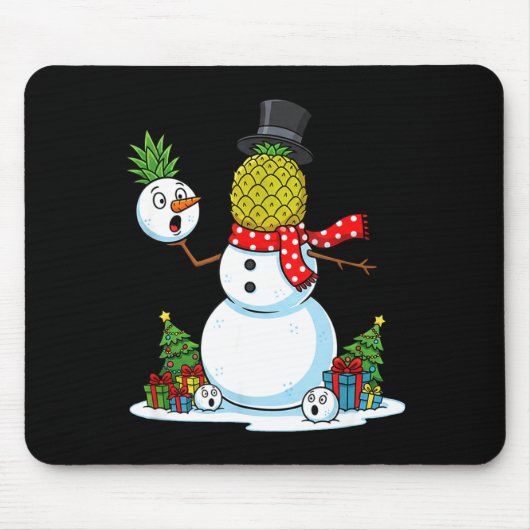 Funny Christmas Ne Snowman Xmas Mens Womens Kids Mousepad (Vorne)