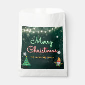 Funny Christmas Neon Sign Party Geschenktütchen (Vorderseite)