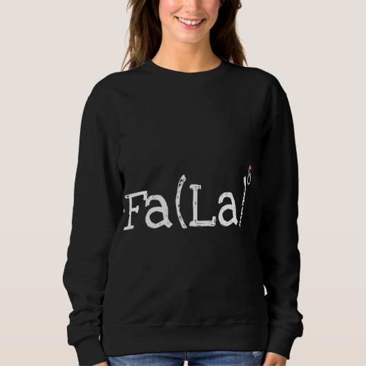 Funny Christmas Nerd - Niedliche Mathe Fa La La La Sweatshirt (Vorderseite)