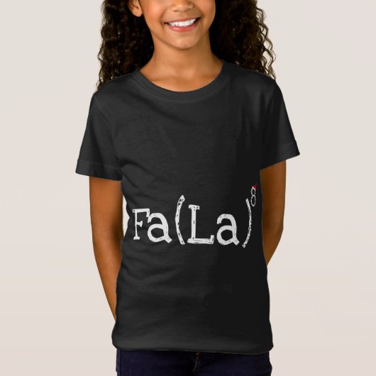 Funny Christmas Nerd - Niedliche Mathe Fa La La La T-Shirt (Vorderseite)