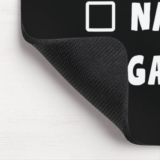 Funny Christmas Nice Naughty Garbage Trump Unterst Mousepad (Ecke)