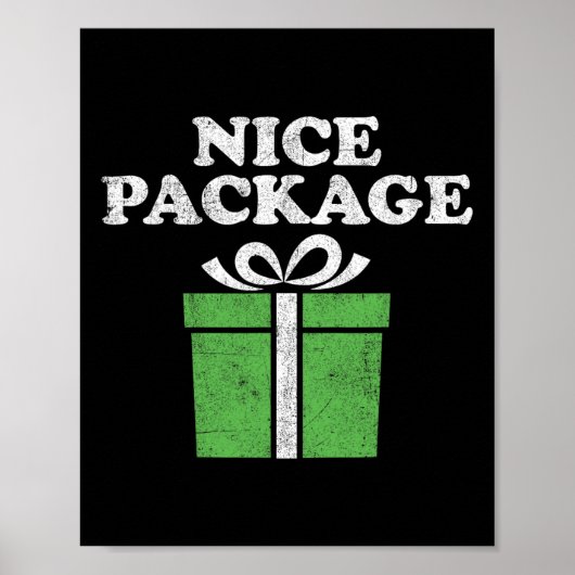Funny Christmas Nice Package Retro Ugly Party Adul Poster (Vorne)