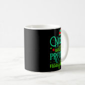 Funny Christmas Nice Until Proven Naughty Kaffeetasse (VorderseiteRechts)